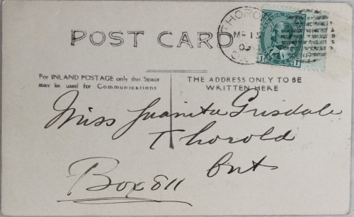 1909 photo postcard of the Gowganda Ontario Mining Camp