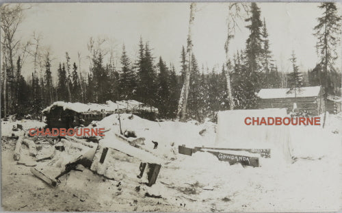 1909 photo postcard of the Gowganda Ontario Mining Camp