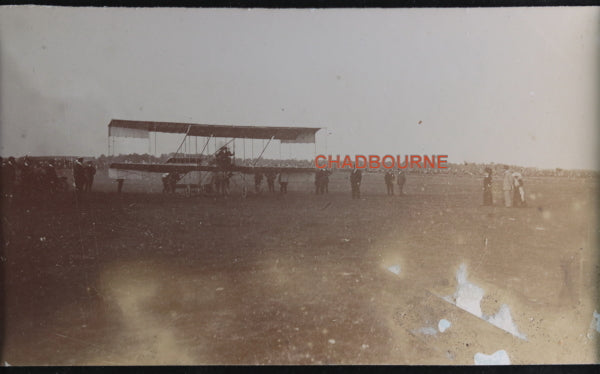 Carte Postale Ancienne Semaine D'Aviation – Pilote Henri Jullerot Sur Biplan Henri Farman, Années 1900