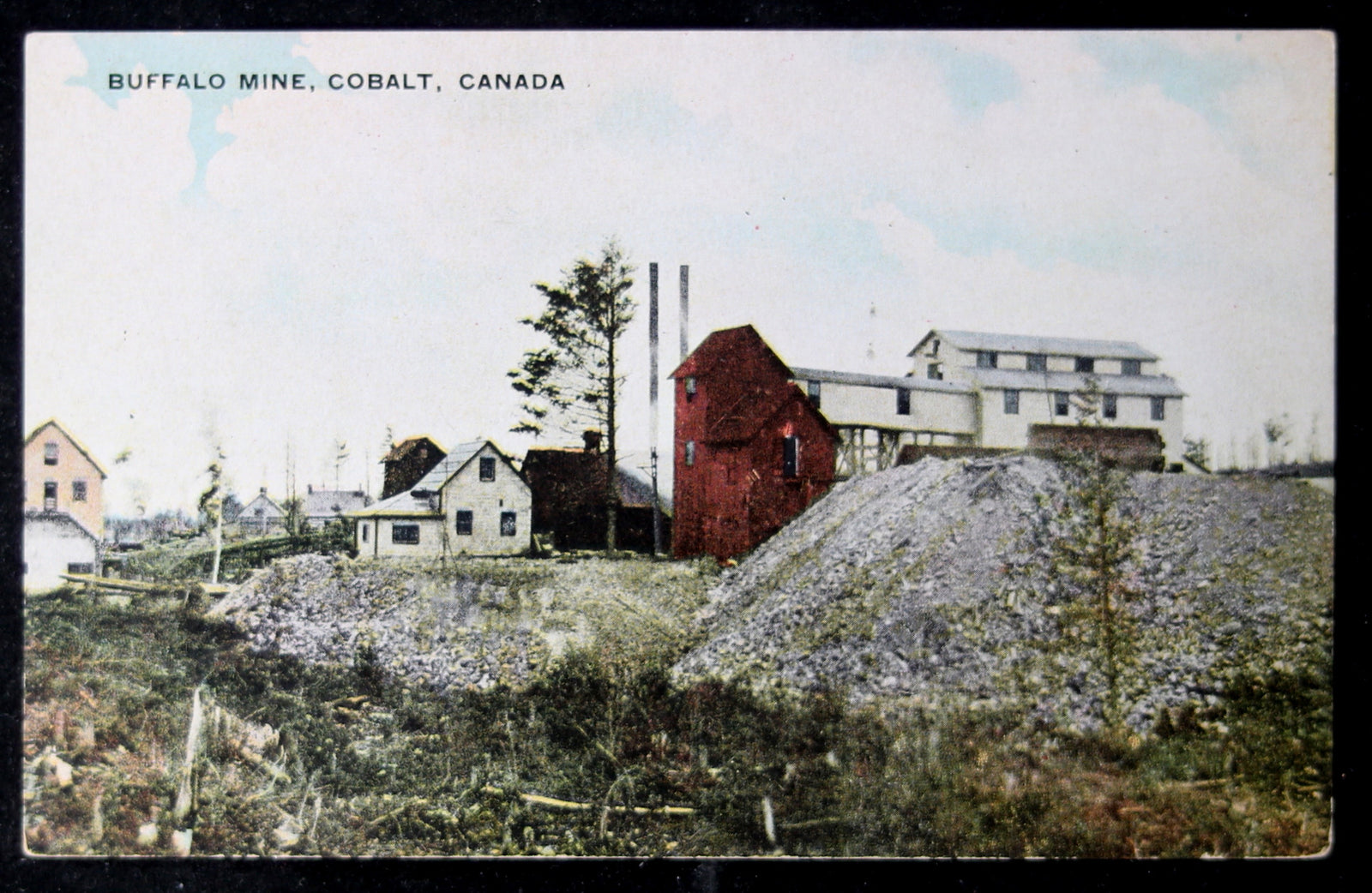 @1910 postcard Buffalo Mine Cobalt Canada