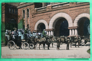 @1910 postcard ‘Seeing Toronto in a “Tally Ho” Toronto Canada.’