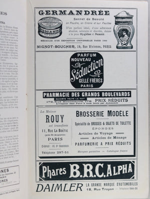 1910 programme de la Comédie-Française à Paris