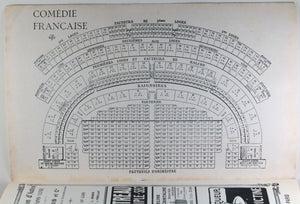 1910 programme pour Hamlet au Comédie Française, Paris