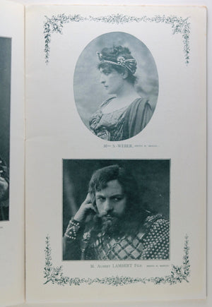 1910 programme pour Hamlet au Comédie Française, Paris
