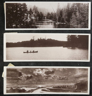1911 Canada three Stedman mini-postcards with views of nature