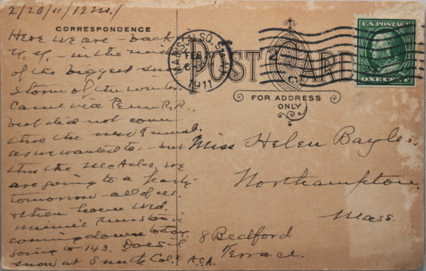 1911 postcard with motto ‘Stopurkicken’, mailed NYC