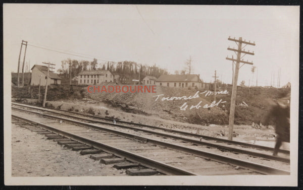 1911 photo postcard of Townsite Mine, Cobalt Ontario
