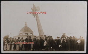 1912 Winnipeg Canada, photo postcard of Borel-Morane monoplane crash