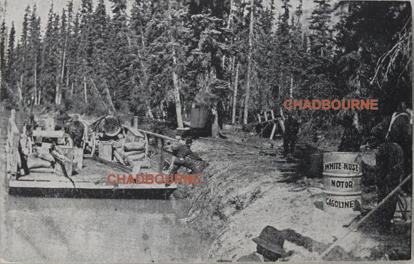 1912 Canada advertising postcard for White Rose gasoline & GTPR