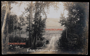1912 Canada photo postcard countryside Coldstream B.C.