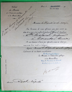 1912 Société Centrale de Sauvetage des Naufragés - Diplome de Fondateur