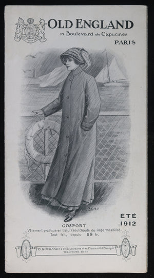 1912 dépliant Old England, mode pour Femmes de Qualité