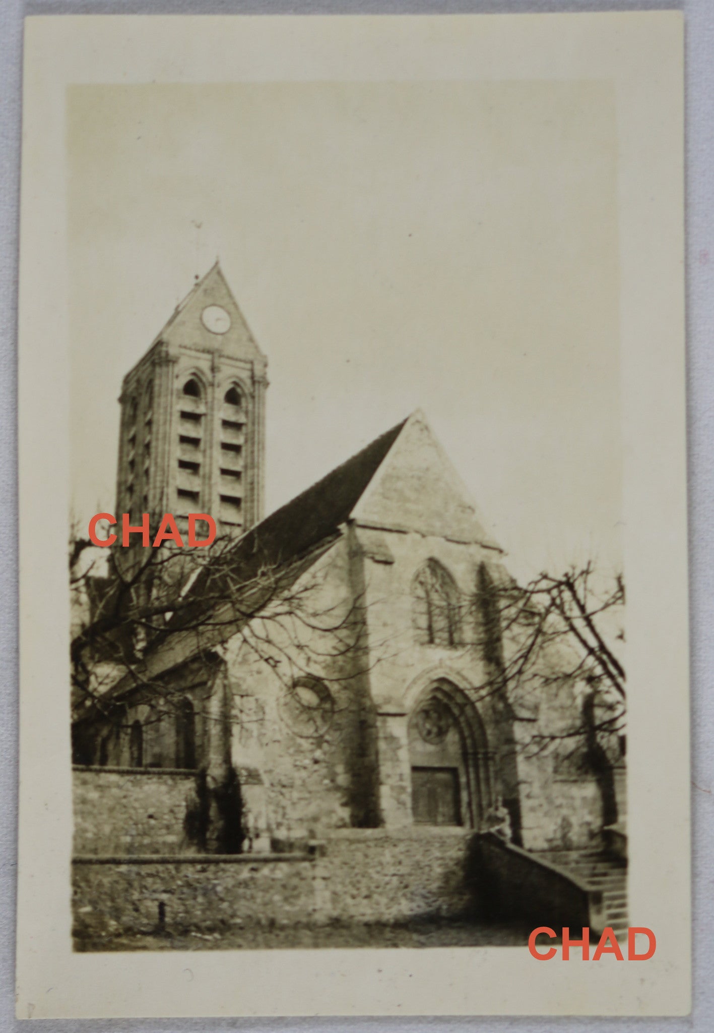 1912 photo église Condé-sur-Marne France