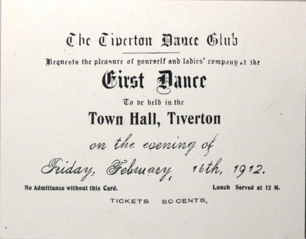 1912 set of two advertising cards, Kincardine Ontario