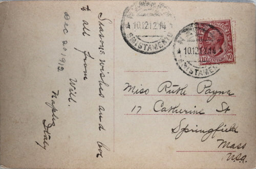 1913 Italian New Year’s postcard 