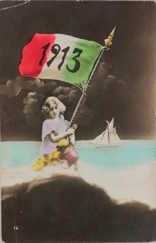 1913 Italian New Year’s postcard 1913 Italian New Year’s postcard