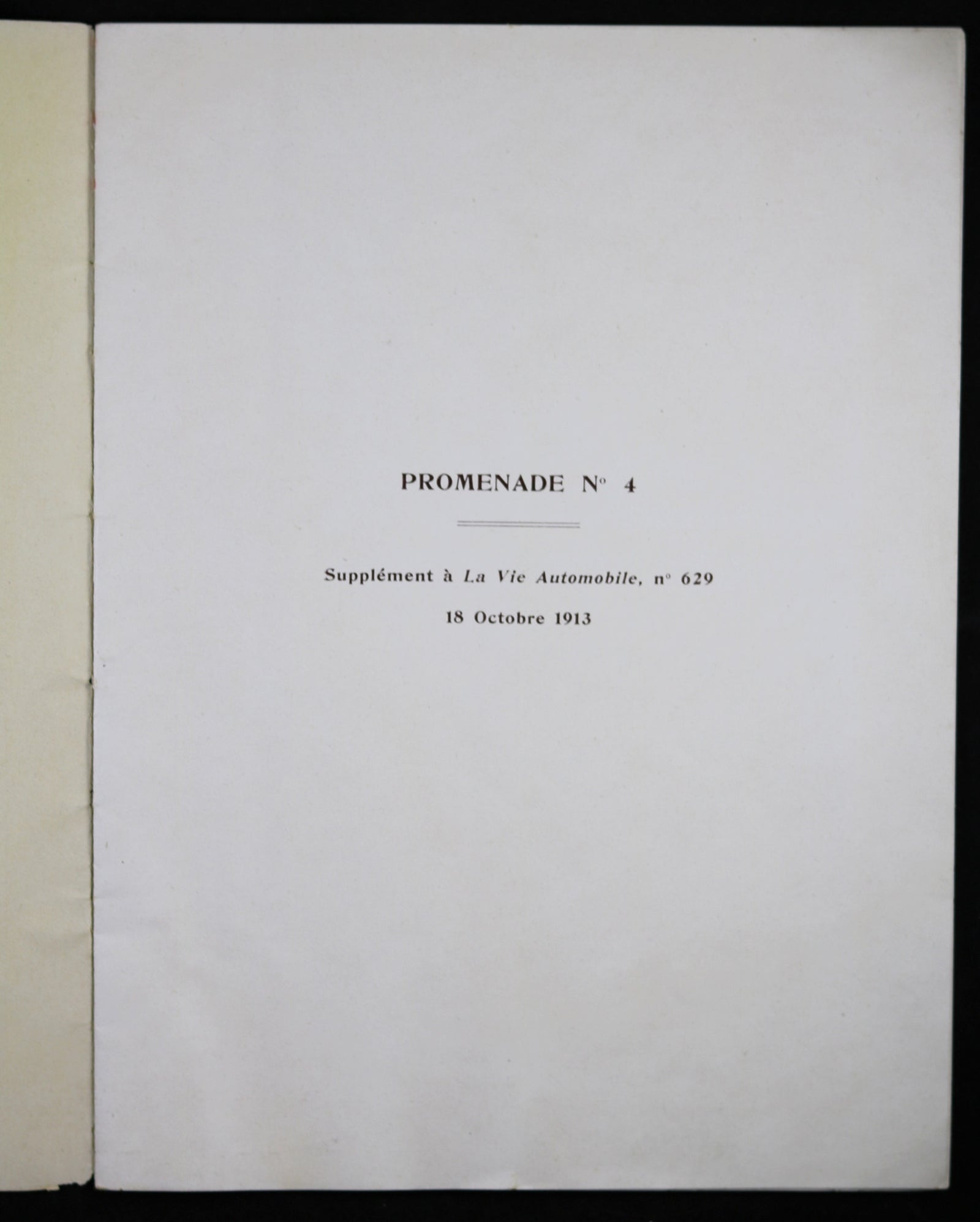 1913 La Vie Automobile - Promenade No. 4 (Rouen)