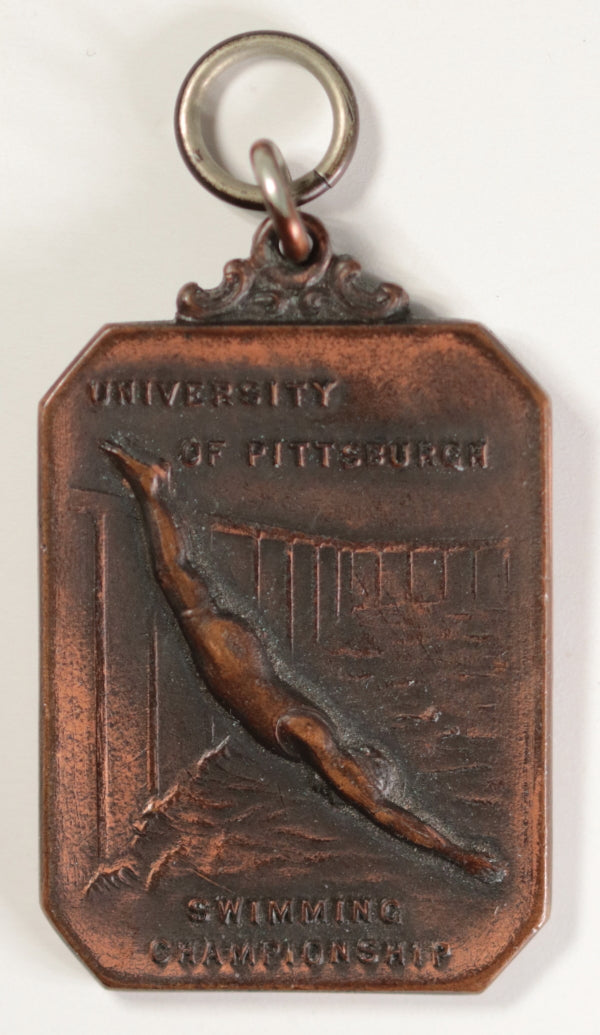 1913 medal University of Pittsburgh Swim Meet (Heeren Brothers)