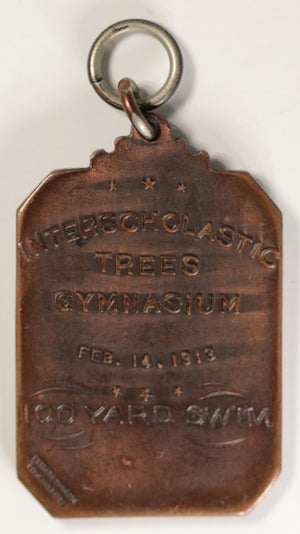 1913 medal University of Pittsburgh Swim Meet (Heeren Brothers)
