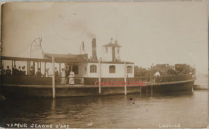 1913 photo postcard steamer ‘Jeanne d’Arc’ Lachine Quebec