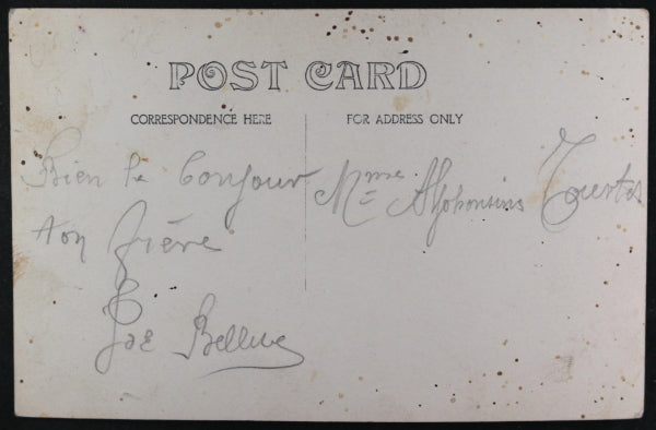 1913 photo postcard livestock herders (Vaqueros) having BBQ