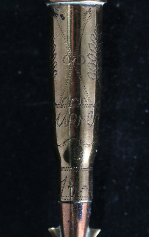 1914-15 Louvain Belgium Trench Art brass boot hook