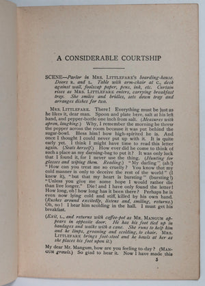 1914 USA pamphlet farce ‘A Considerable Courtship’ Bessie Blair Smith