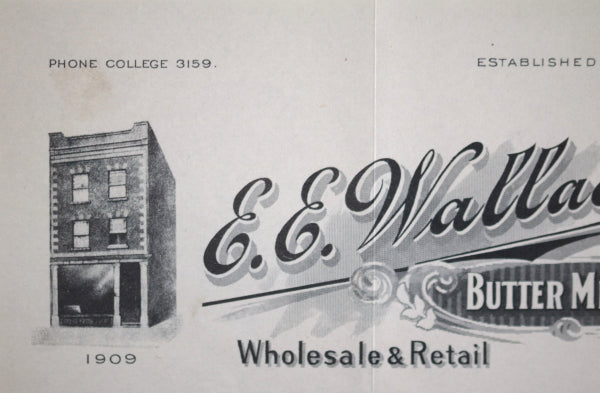 1914 letter Butter Merchant with letterhead, Toronto (Ontario)