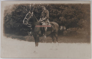 1915 WW1 UK 2 photo postcards officer King's Own Regiment Lancaster