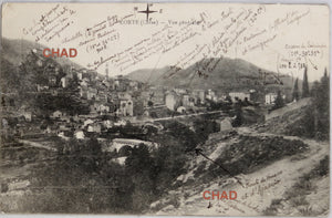 1915 Guerre 14-18  CPA photo de Corte (Corse) avec infos militaire