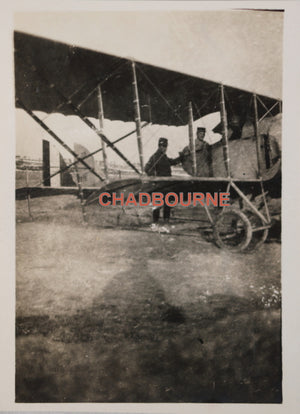 1915 Guerre 14-18, photo avion français près de Suippes France
