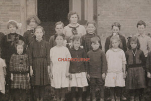 1915 school photo of Miss Ethel Case’s class, Huron Ontario