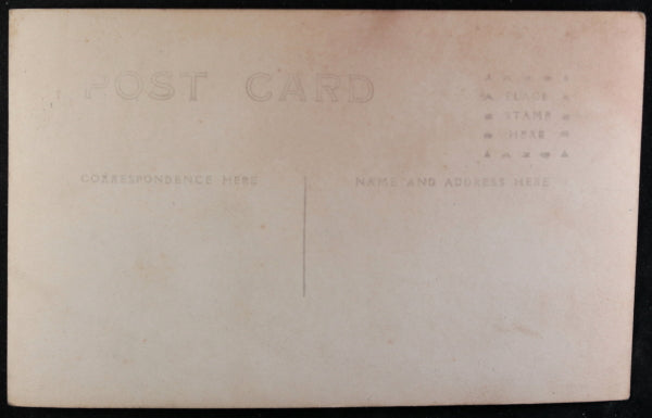 1915 photo postcard 9th Co. Engineers after hurricane Texas City Texas