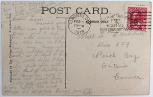 1915 postcard from Canadian soldier severely wounded Ypres June 1916