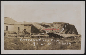 1915 two photo postcards Texas City TX after hurricane