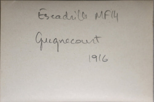 1916 Guerre 14-18 France photo avion au terrain Gugnecourt (MF14)