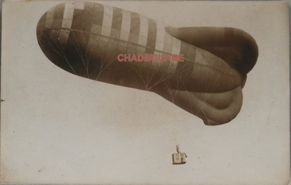 1916 Guerre 14-18 carte postale, photo d'une saucisse d'observation