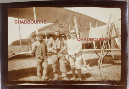 1916 Guerre 14-18 photo biplan  F40 à Gugnécourt, escadrille MF14