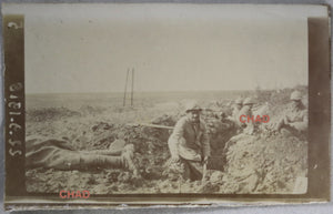 1916 Guerre 14-18 photo tranchée française près Cléry Somme
