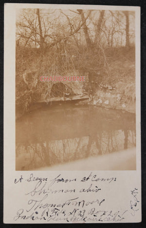1916 three photo postcards of military Camp Sherman Ohio