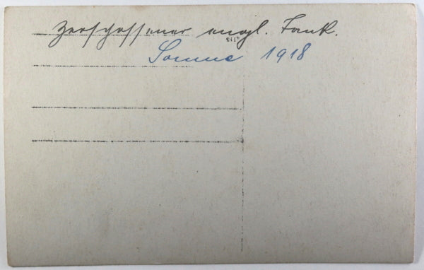 1918 WW1 Cambrai France photo postcard British Mark IV tank (#C51)