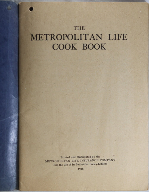 1918 ‘Metropolitan Cook Book’ (Canada)