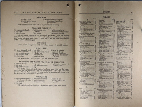 1918 'Metropolitan Cook Book' (Canada) - Chadbourne Antiques 