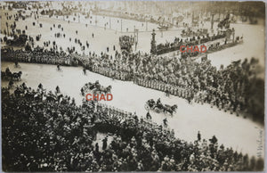 1918 carte postale, photo Paris parade Président Wilson, Croix Rouge