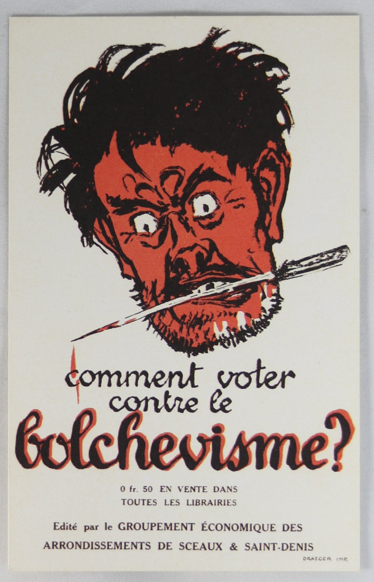 @1919 Carte Postale Anti-Bolchevisme (Barrère) @1919 Carte Postale Anti-Bolchevisme (Barrère)