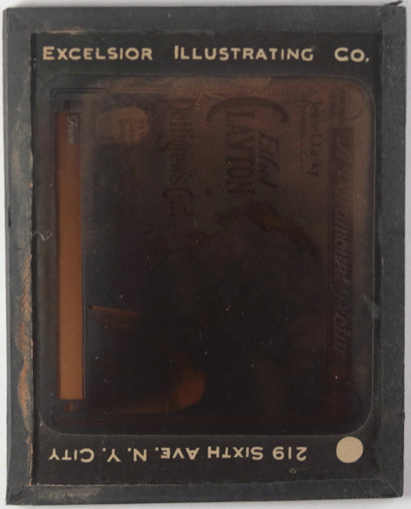 1919 glass slide ad for Ethel Clayton silent movie ‘Pettigrew’s Girl’