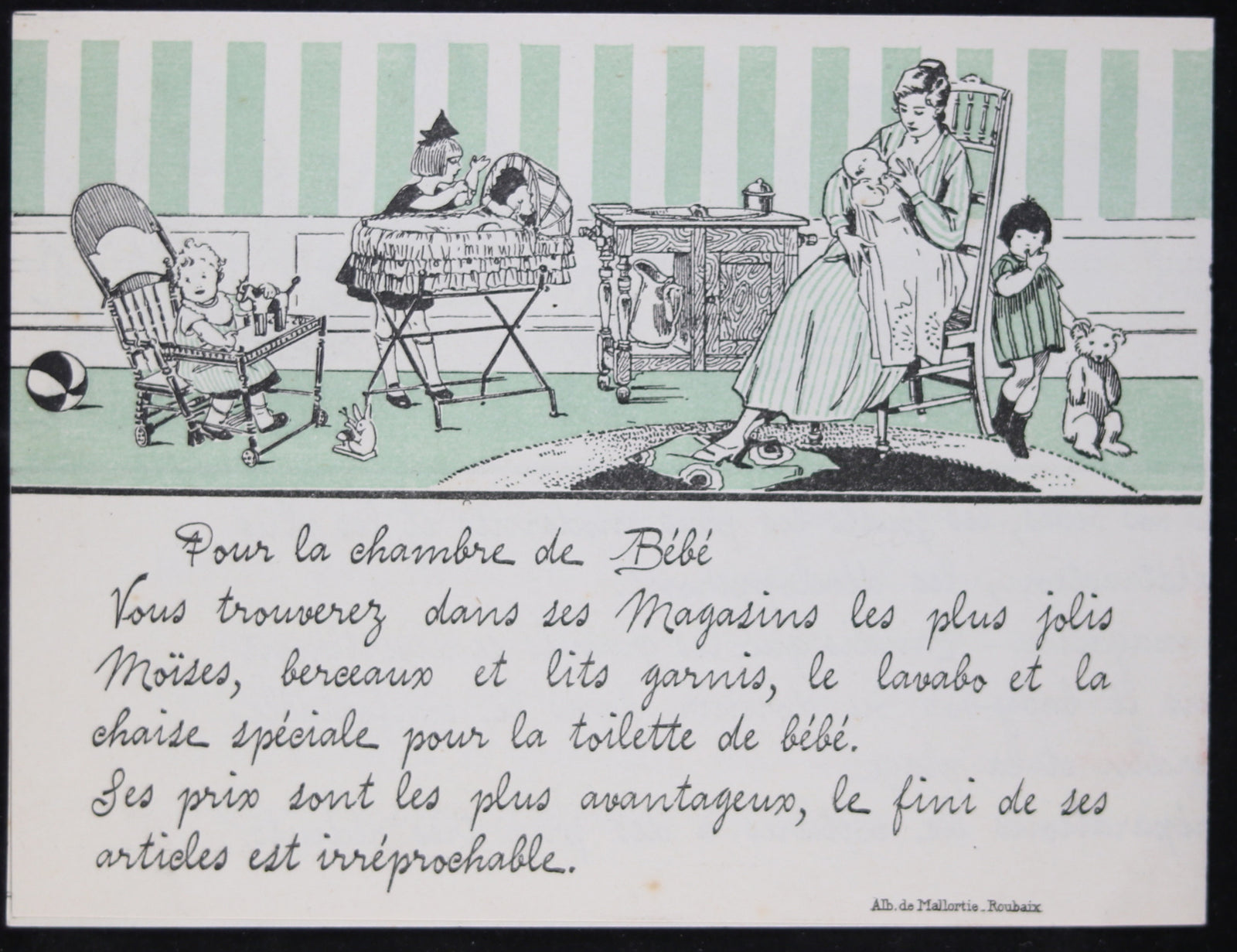 @1920 publicité Maison Flament objets pour bébés (ROUEN)