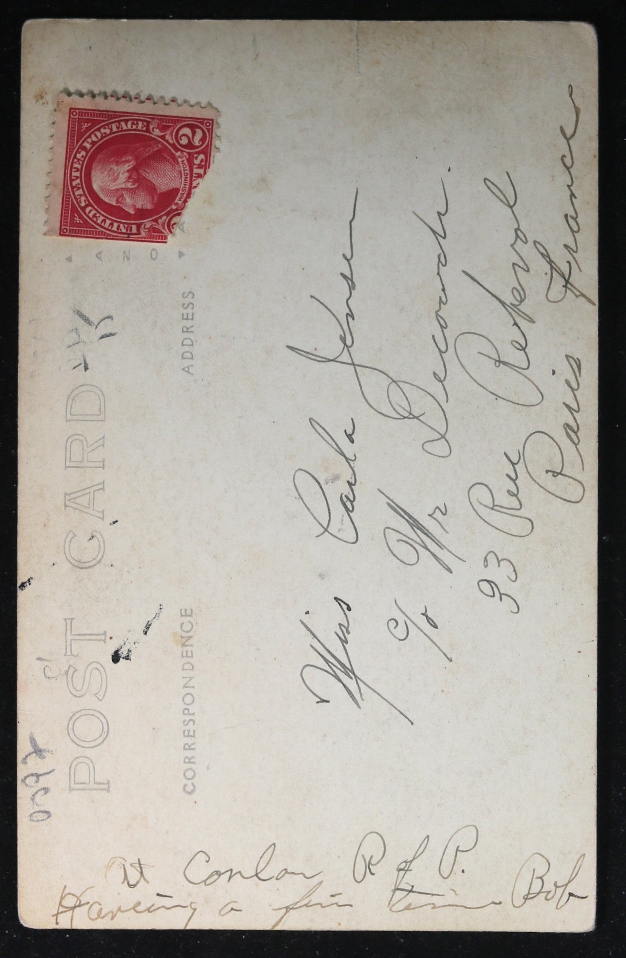 1920s RPPC troops beside American Legion Elbert Waid wagon – Panama