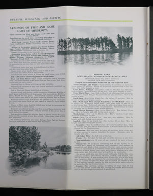 1921 Pamphlet CNR Duluth Winnipeg & Pacific Railway - Lake Vermillion MN