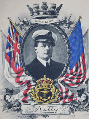 1921 menu for Right Honorable Admiral of the Fleet Beatty NYC
